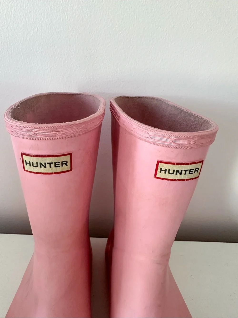Hunter girls US 2 pink rain boots